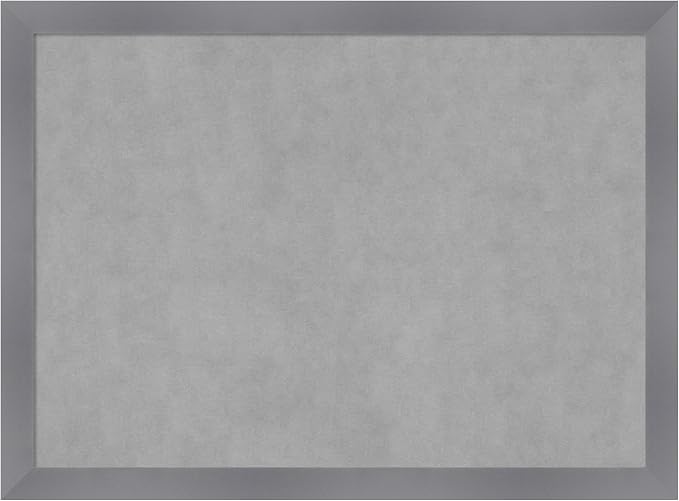 Amanti Art Grey Framed Magnetic Board 22x30 Medium Vision Board by AmantiArt