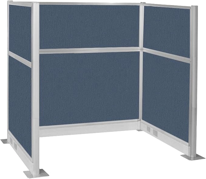 Versare Pre-Configured Hush Panel Electric Cubicle | Workstation Divider Walls | Cubicle Privacy Panels | Office Partition Walls-DeskLoop Office