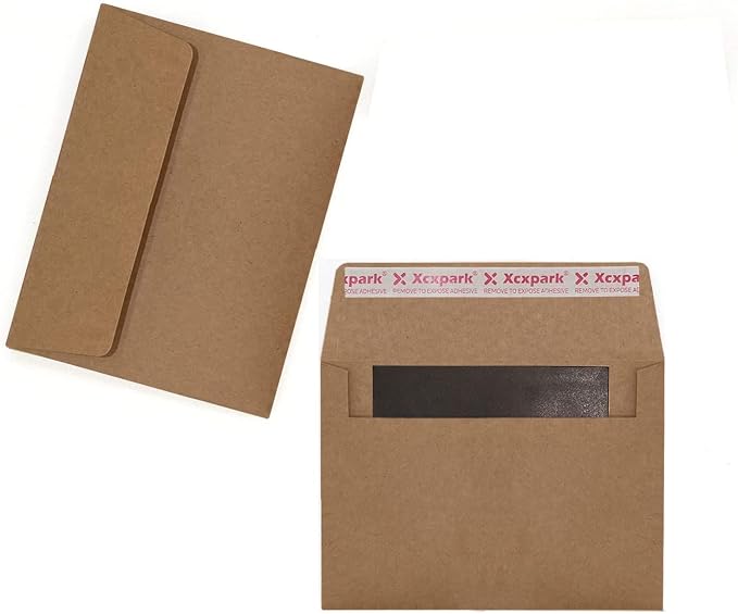 Xxcxpark 200 Qty Printable A6 Invitation Envelopes 4.75 x 6.5 Cards, Self Seal - Image 7