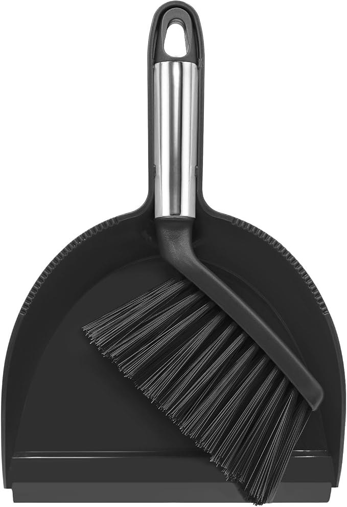 NACENA Mini Broom and Dustpan Set, Small Dust Pan and Brush Set by nacena