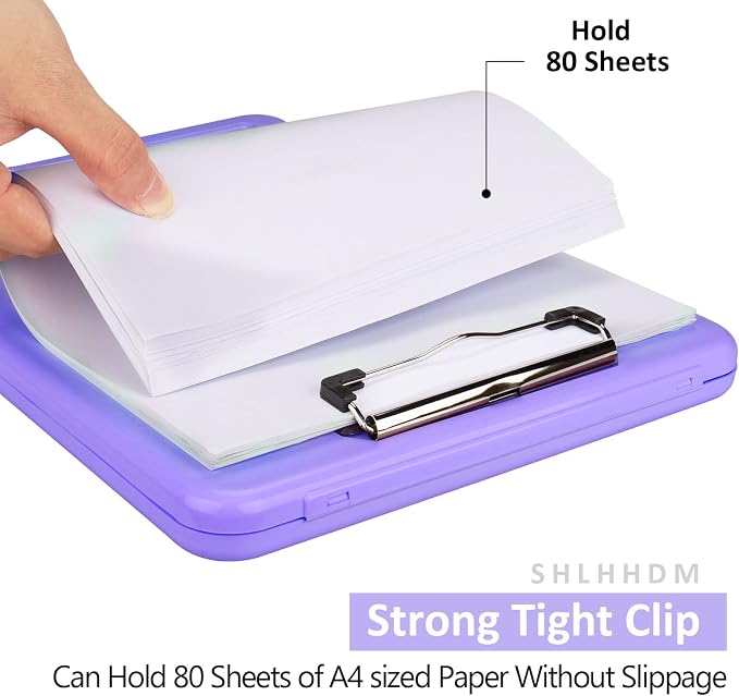 Clipboard with Storage, Storage Clipboard with Clip, Clipboards Foldable - Image 3