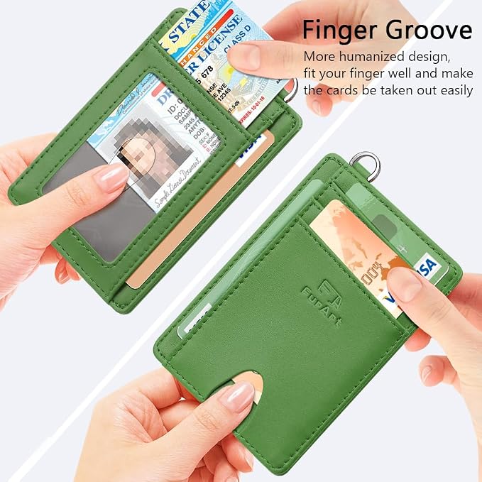 FurArt Slim Minimalist Wallet RFID Credit Card Holder - Image 3