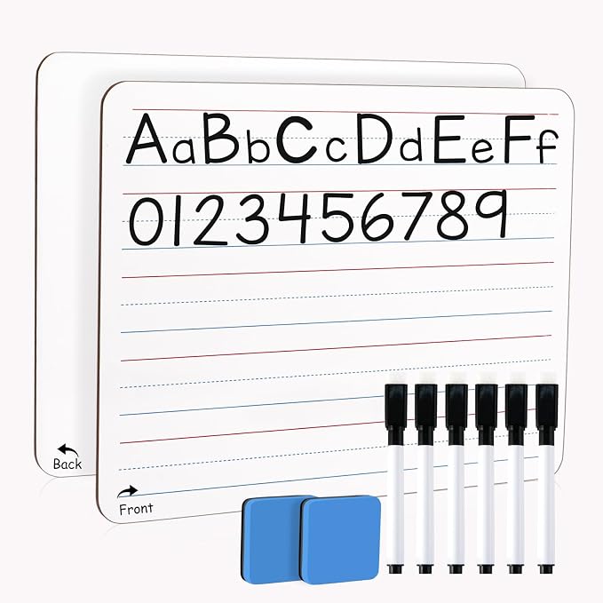Small White Board 9X12 Inches, Small Dry Erase Board 2 Pack Whiteboard Dry by ZZDWLDHA