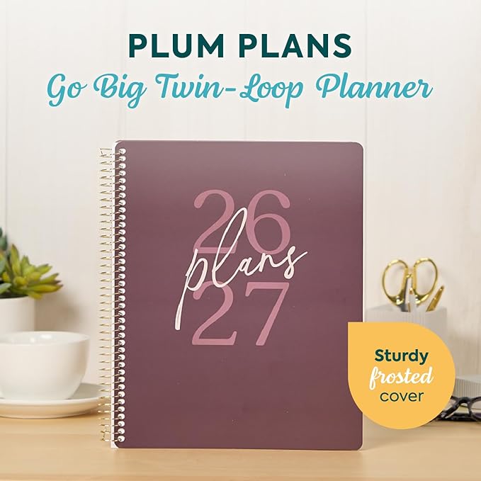 GO BIG Large-Print Planner April 2026–June 2027, 15-Month Twin-Loop-Bound - Image 2