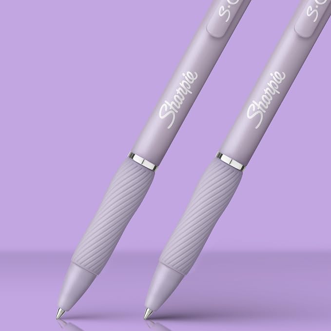Sharpie S-Gel, Gel Pens, Medium Point, Icy Violet Barrel - Image 5