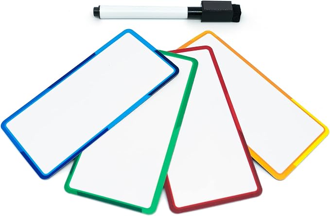 24 Pieces Big Dry Erase Magnetic Labels 4.2" x 2.1" | Writable Magnetic Name - Image 3