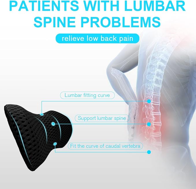 Lumbar Support Pillow for Office Chair, Memory Foam Lumbar Pillow for Lower - Image 5