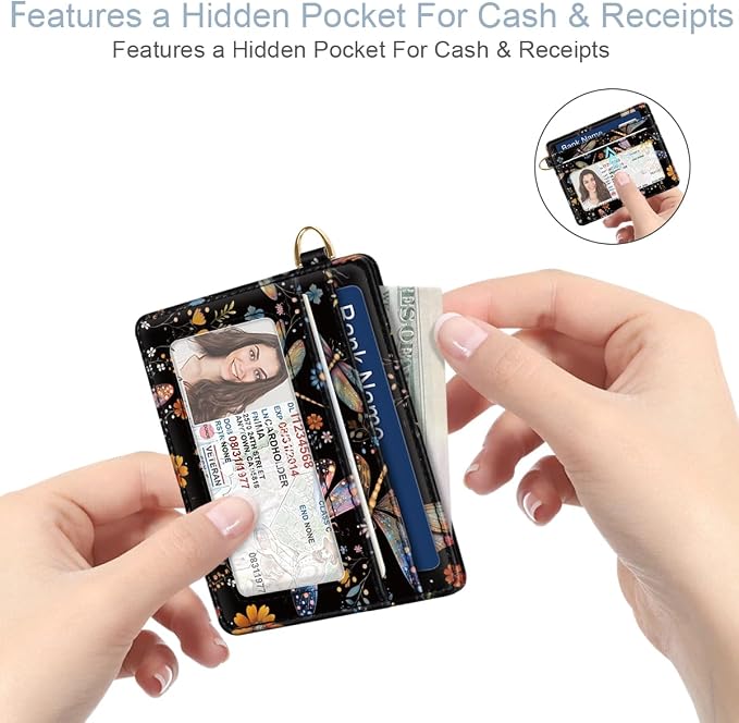 Slim Credit Card Holder Wallet RFID Blocking Minimalist Wallets Lightweight - Image 5