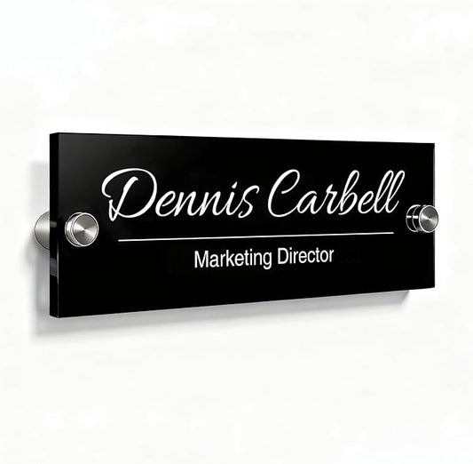 Personalized Office Wall Name Plate Sign Custom Door Name Plate Office Gifts by Unknown