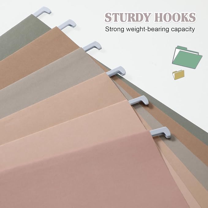 12 Pack Decorative Hanging File Folders, Letter Size - Image 3