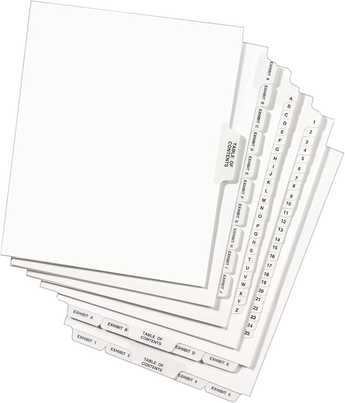 Avery Premium Collated Legal Exhibit Binder Dividers - Image 3