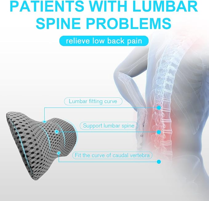 Lumbar Support Pillow for Office Chair, Memory Foam Lumbar Pillow for Lower - Image 5