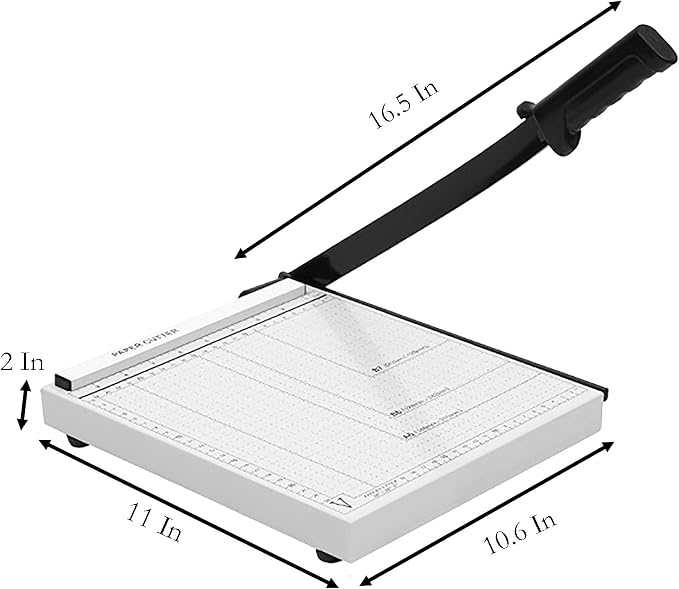 B5 Paper Cutter, 11 in x 10.6 in 10 Sheets Capacity Paper Trimmer - Image 2