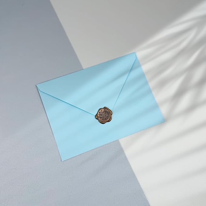 50 PCS Light Blue Colorful A7 Envelopes - Image 4