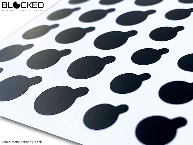 Blocked Original Vinyl Webcam Cover Stickers | Restickable & Stackable Privacy - Image 3