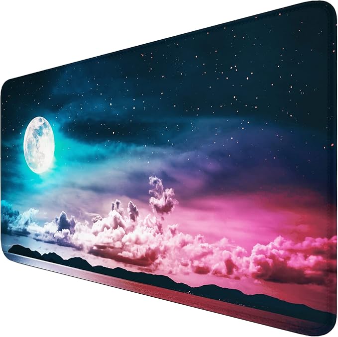 Large Mouse Pad, Gaming Mousepad, 31.5x15.7x0.12 in Extended Mouse Mat Non-Slip by Hsmienk