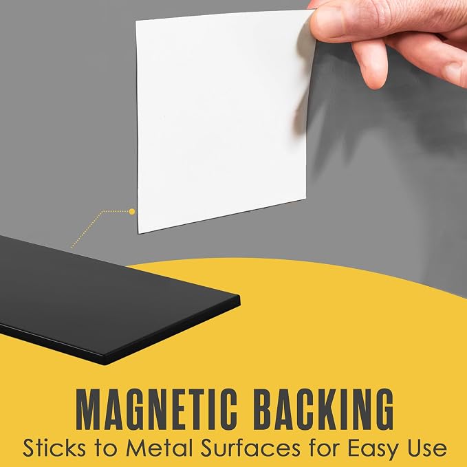Houseables Magnetic Strip, Magnetic Tape Roll, Magnet Tape, 4 in x 10 FT - Image 4