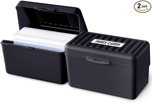 Olivo Index Card Holder Box 3x5 Flash Note Card Holder Storage File Box by Unknown