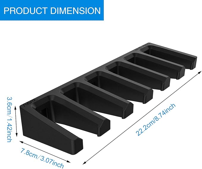 Solid ABS 6X Standard PMAG Wall Mount, Mag Holder, Home Magazine Storage Rack - Image 4