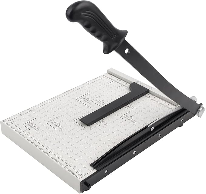ZEQUAN 13" A4 Heavy Duty Guillotine Cutter, Metal Base, 10-Sheet Office by ZEQUANEST2004