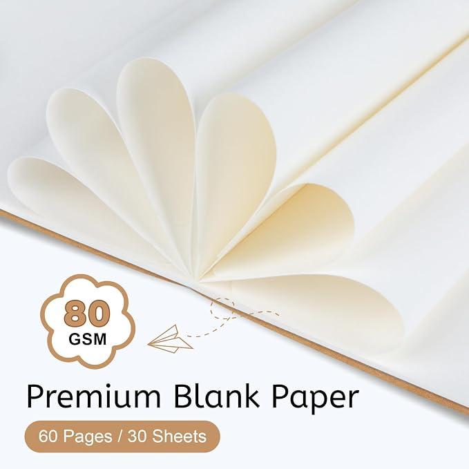 Oucaru 80 Pack Small Pocket Notebook, Mini Blank Notebook 3.5 x 5.5 Inches - Image 3