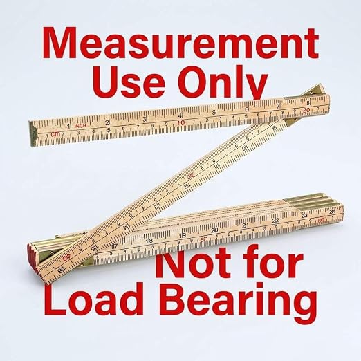 QWORK Folding Wood Rule, 6 FT 6 Inch Foldable Ruler - Image 4