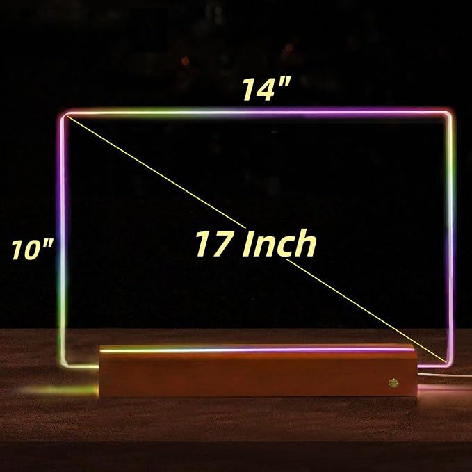 ARAGIT LED Drawing Board for Kids & Adults, Rechargeable Led Note Boards - Image 3