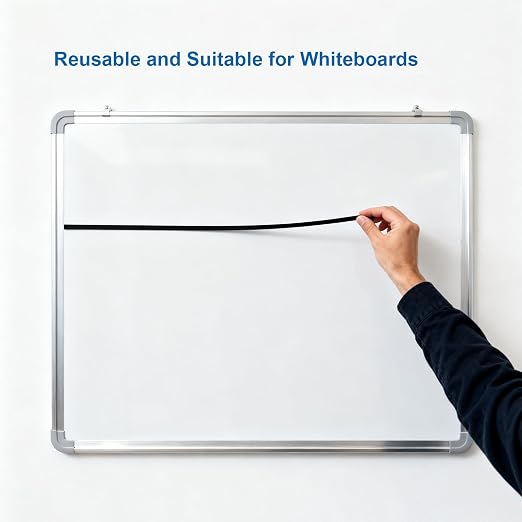 CHUNNIAO Black Magnetic Whiteboard Tape - Image 4