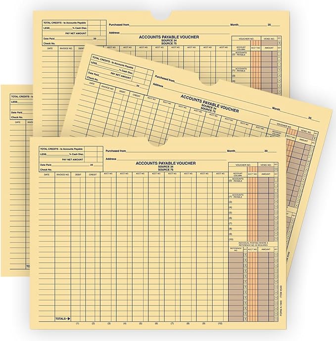 Accounting Voucher Jackets A1900, 12 x 9 Buff 32# Kraft Paper, 400 Pack | by Unknown