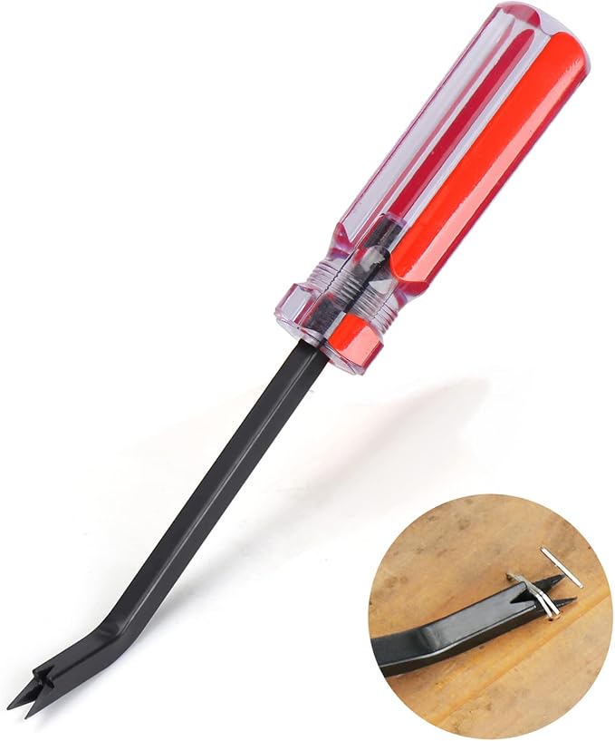 Staple Remover, Staple Puller, Upholstery Tools Staple Lifter, Double Prongs by POCORO