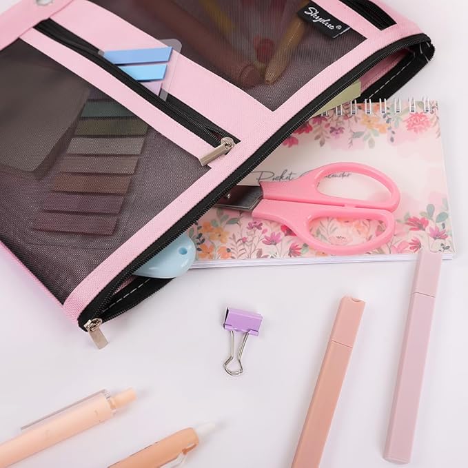 SKYDUE Pencil Pouch for Binder, Pencil Case, 3 Ring Binder Pencil Pouch - Image 2