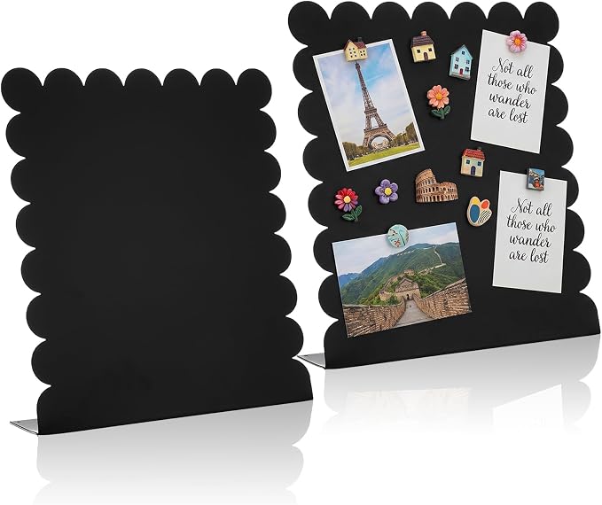 Gueevin 2 Pcs Magnet Board Standing Magnetic Metal Board by Gueevin