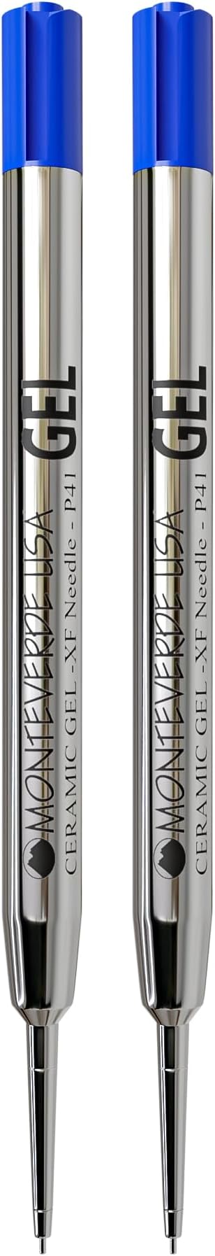 Monteverde Capless Gel Refills to Fit Parker-Style Ballpoint Pens, 0.5mm Extra by Monteverde