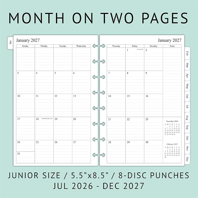 newestor 2026-2027 Monthly Planner Refill - Image 2