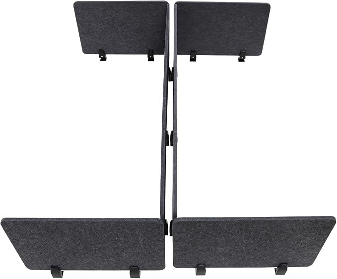 ReFocus Raw Clamp-On Acoustic Desk Divider Mounted Privacy Panel Set – Reduce - Image 6