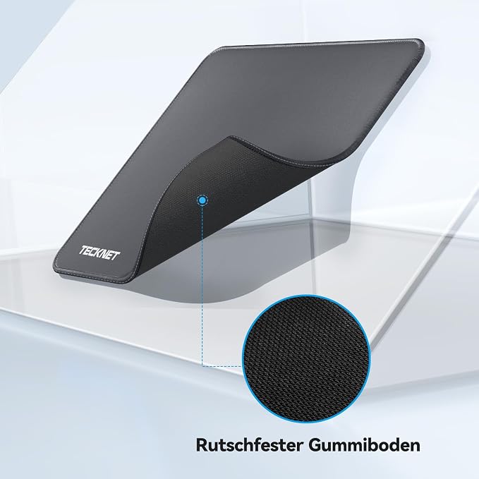 TECKNET Mouse Pad with Anti-fray Stitchin, Waterproof Surface & Non-Slip Rubber - Image 4
