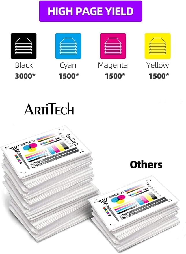 LC406 Ink Cartridges Compatible for Brother LC406 LC406XL Ink Cartridges Work for Brother MFC-J4335DW MFC-J4535DW MFC-J5855DW MFC-J6955DW MFC-J6555DW Ink (4 Pack)-DeskLoop Office
