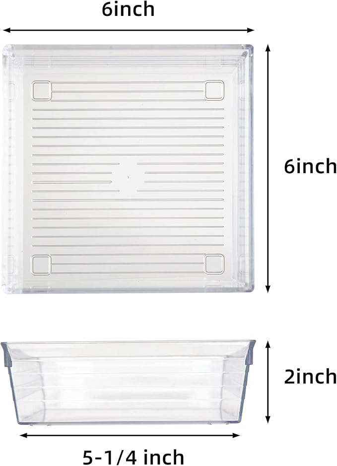 Clear Plastic Drawer Organizer Tray - Image 2