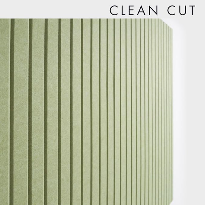 Large Cork Boards for Walls Black Felt Alternative - Slat Wall Paneling, Bulletin Board Tiles for Home Decor, Push Pin Corkboard Organizer for Office or Classroom-12-Pack Panel Kit (Avocado)-DeskLoop Office