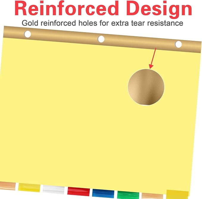 Binder Divider, PANDRI 120 Pack Binder Index Dividers - Image 3