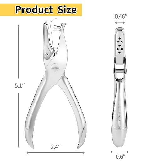 2 PCS Hole Punch, 1/4 Inch Single Hole Puncher - Image 2