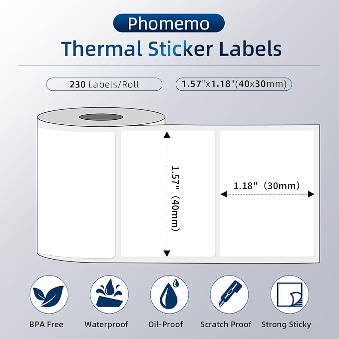Phomemo Multi-Purpose Self-Adhesive Label - Image 2