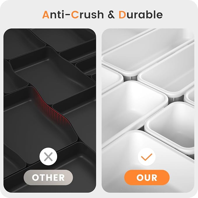 A-LuGei 【】 【】 White Drawer Organizer, Makeup organizer - Image 6