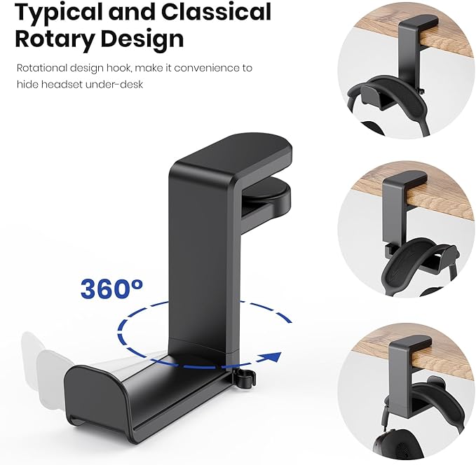 3in1 Rotating Headphone Holder - Image 5