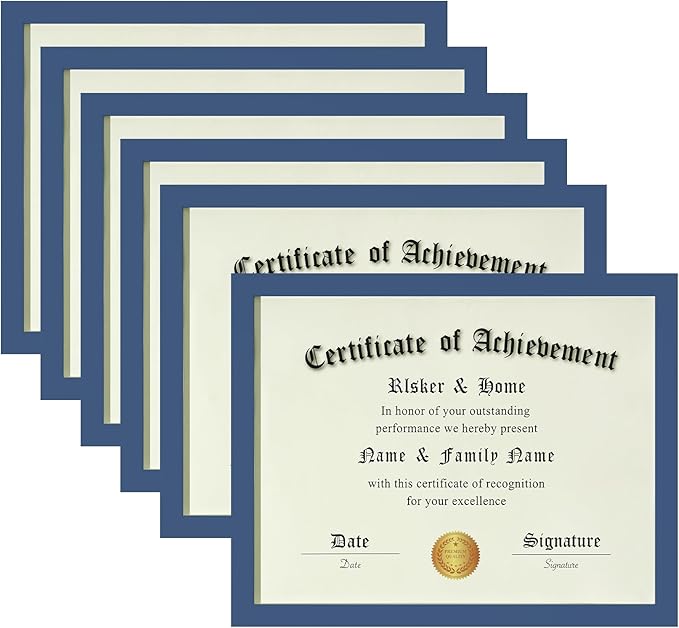 ELSKER&HOME 8.5x11 Picture Frame-Certificate Document Frame 6Pack, Display by ELSKERHOME