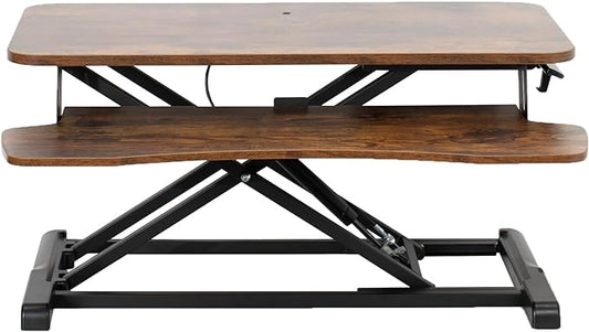 VIVO 32 inch Desk Converter, K Series, Height Adjustable Sit to Stand Riser by VIVO