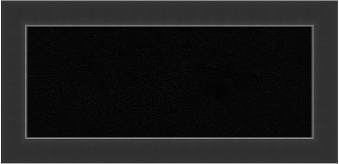Amanti Art Black Cork Board for Wall, 17x35 Vision Board with Black Wood Frame, Medium Corkboard Office Decor for Home Organization, Modern Corkboard Pinboard to Display Items for Home Organization-DeskLoop Office