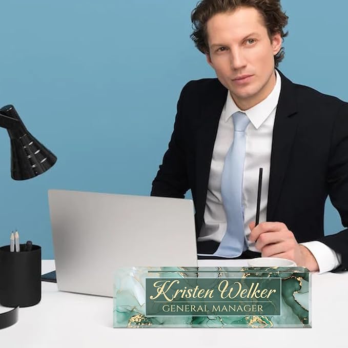 Personalized Office Name Plate for Desk - Image 2