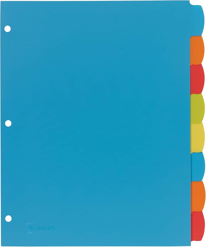 Avery Big Tab Write & Erase Durable Plastic Dividers, 8-Tab Set, 3 Sets - Image 4