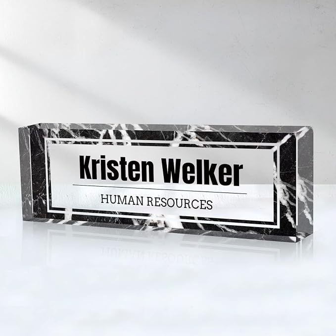 Custom Name Plate for Desk, Desk Name Plate Personalized, Office Decor for by SalaGraphics